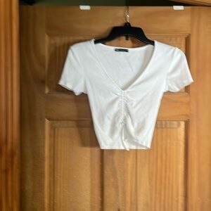 White crop top
